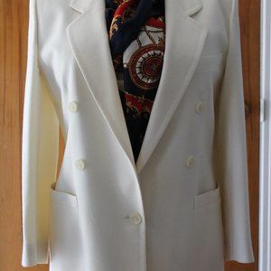 Jones New York - four season wool, classical cream coloured jacket